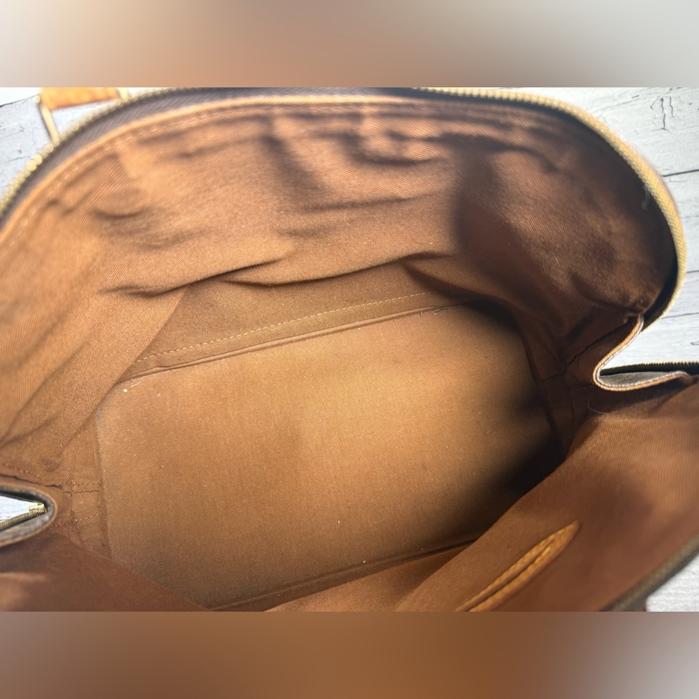 Louis Vuitton Alma Brown Monogram Leather Canvas Handbag - Picture 14 of 16